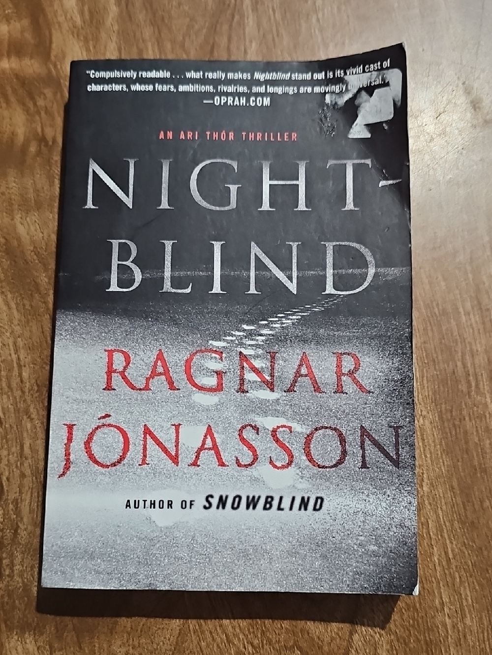 Nightblind by Ragnar Jónasson — Black & Gray Paperback